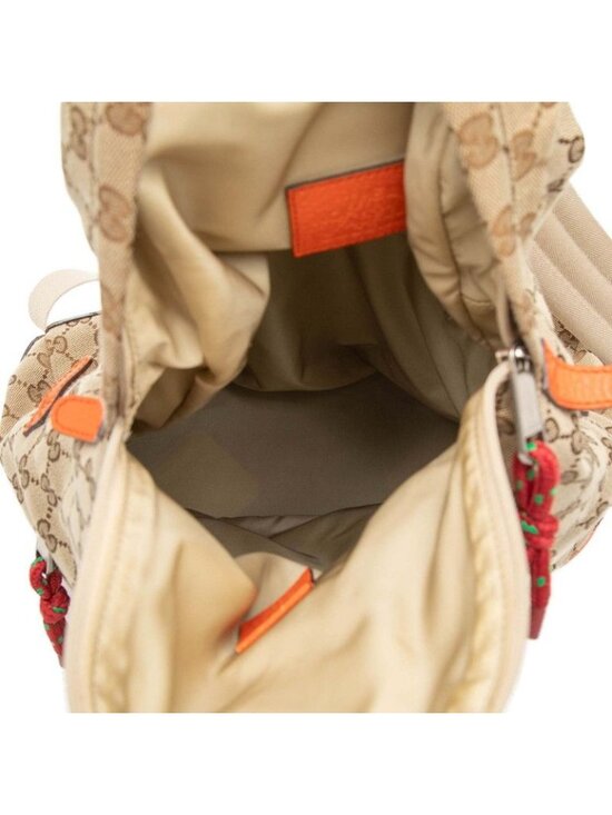 Gucci North Face GG Canvas panine Baninepanine Beige Orange Backpack main image 5